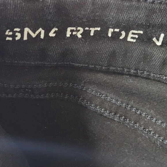 DL1961 Mara Jeans Size 24 25X27 Black Straight Ankle Frayed Hem Low Rise USA - Picture 9 of 16